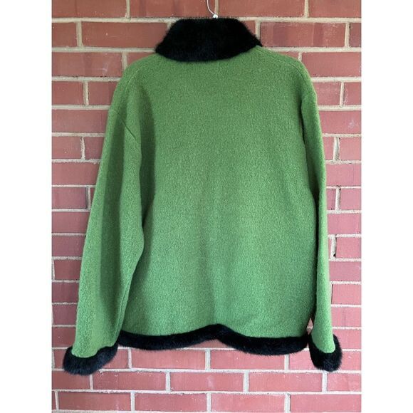 Green Wool Cardigan - Picture 4 of 7